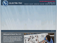 Tablet Screenshot of electritec.com